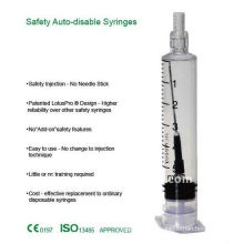 Medical auto destroy syringe